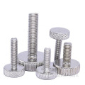 Stainless Steel Knurled Thin Thumbs Screw